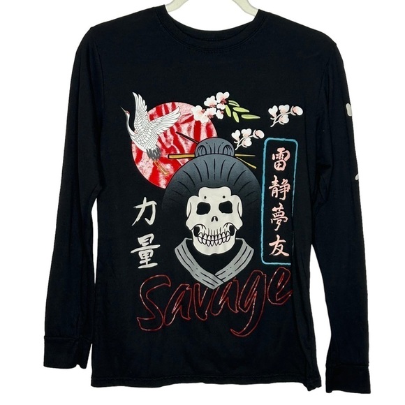Launder By Bailey Apparel Graphic Long Sleeve T-Shirt - Picture 1 of 11
